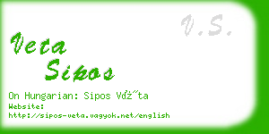 veta sipos business card